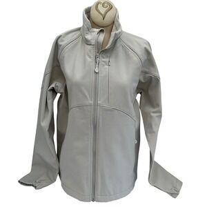 Black Diamond Women's Lightweight Softshell Jacket Light‎ Tan Full Zip Sz Med